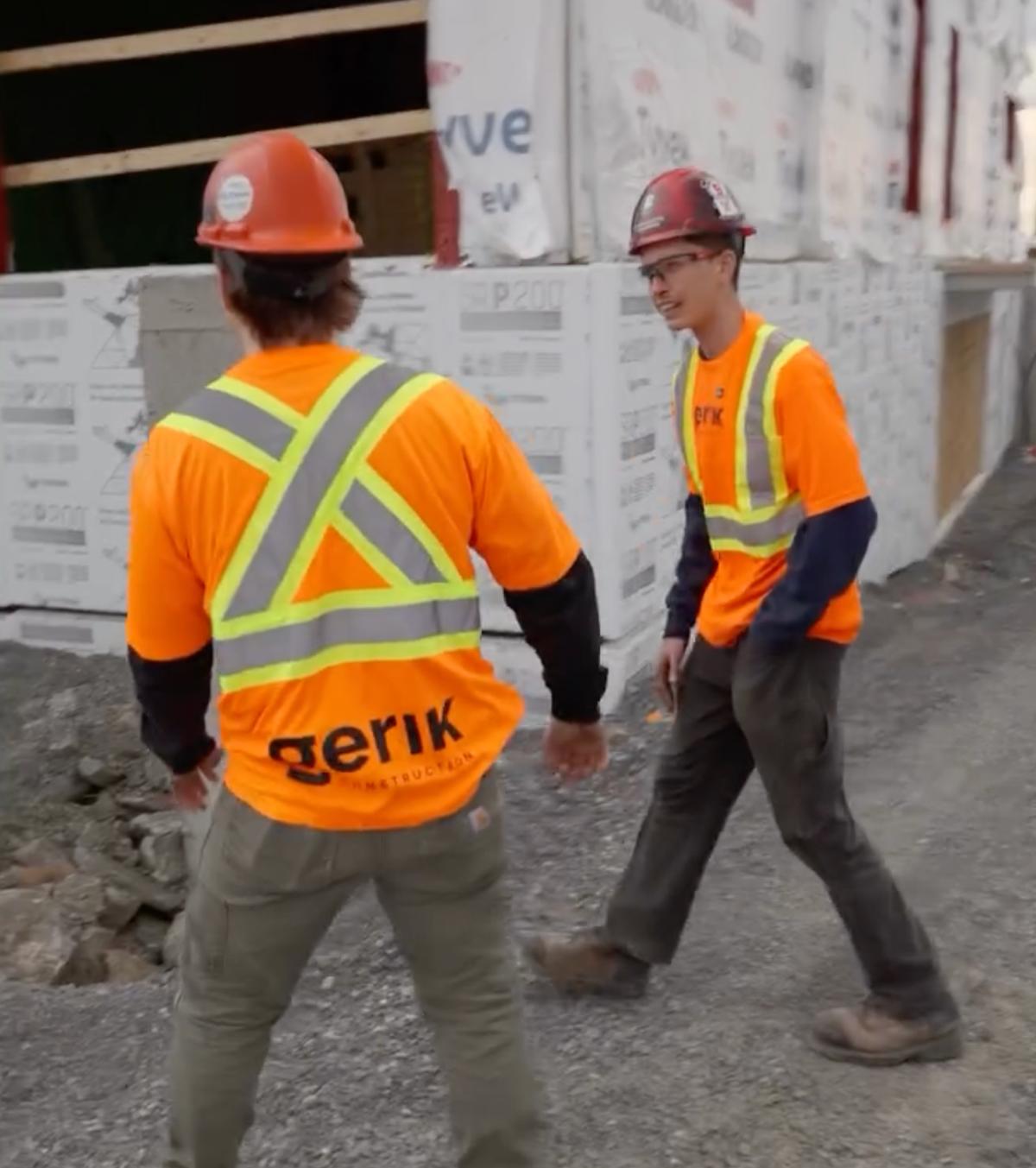 Employés de construction