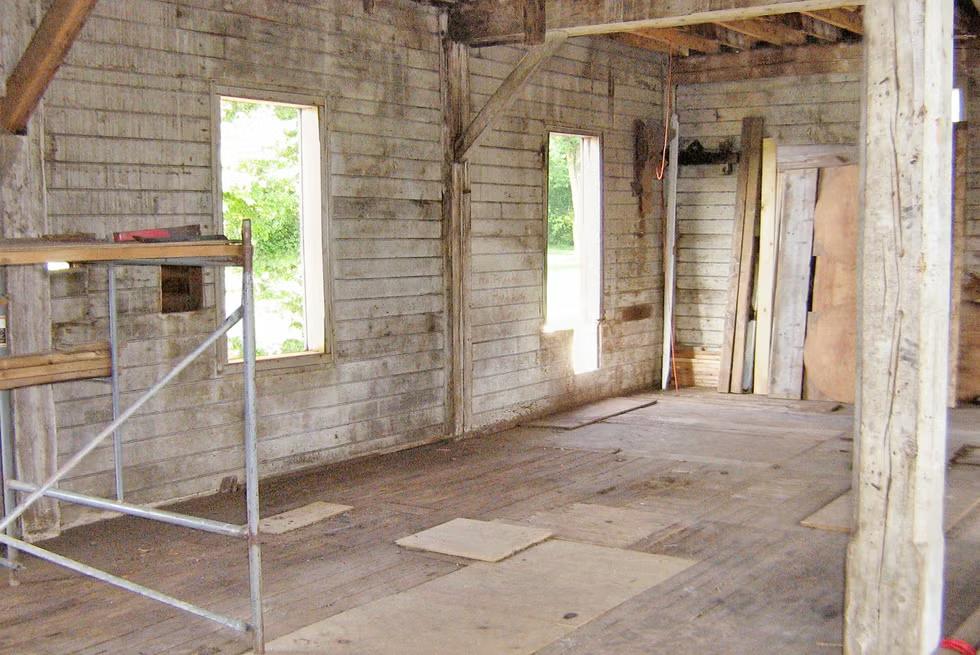 Intérieur délabré