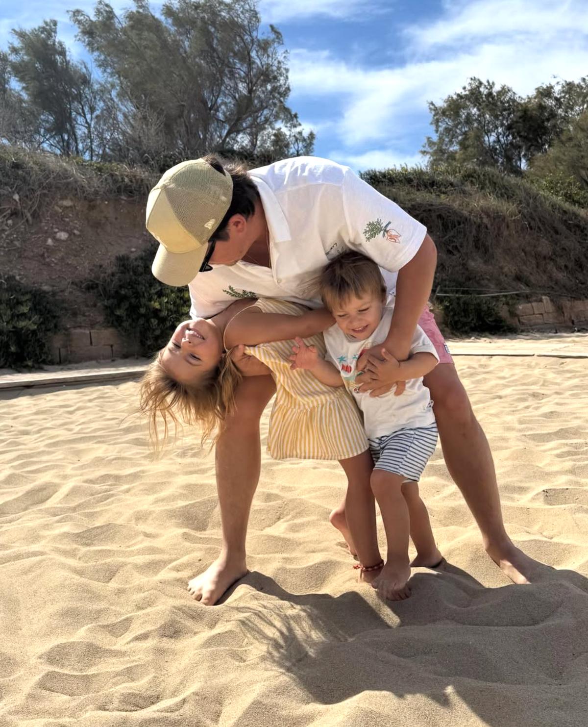 Ludovick Bourgeois avec sa famille