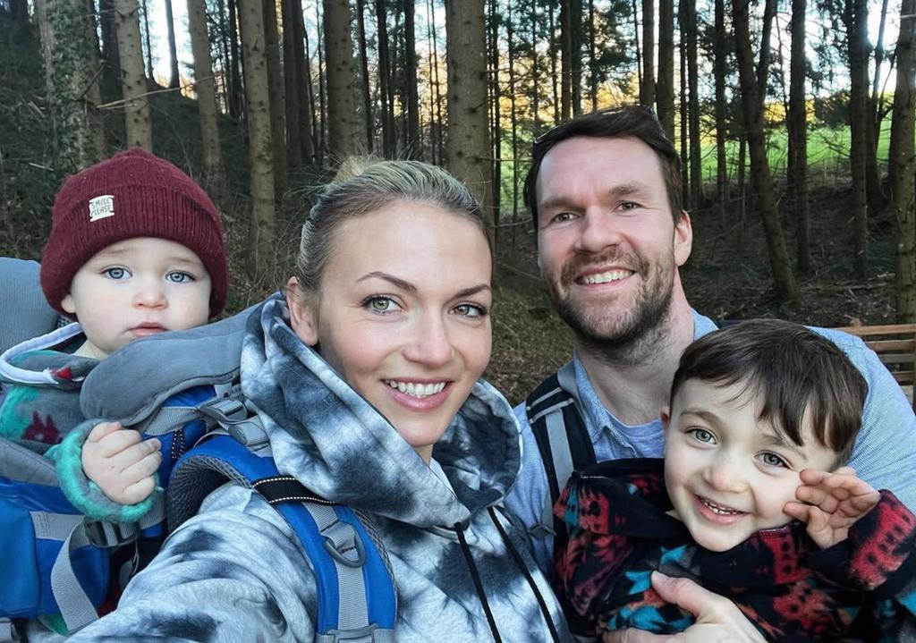 Isabelles Desjardins et sa famille