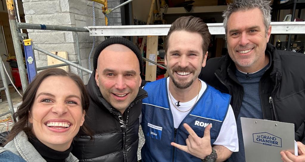 Marie-Lyne Joncas, Daniel Corbin, Alexandre Pronovost (Mike chez Rona) et Pierre-Olivier Cantin
