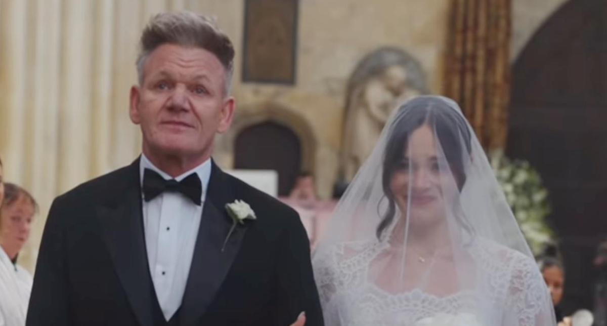 Gordon Ramsey au mariage de sa fille