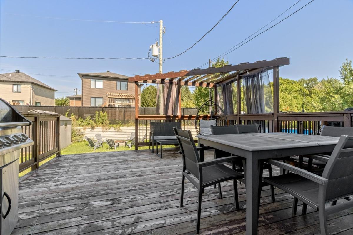 Terrasse arrière aménagée
