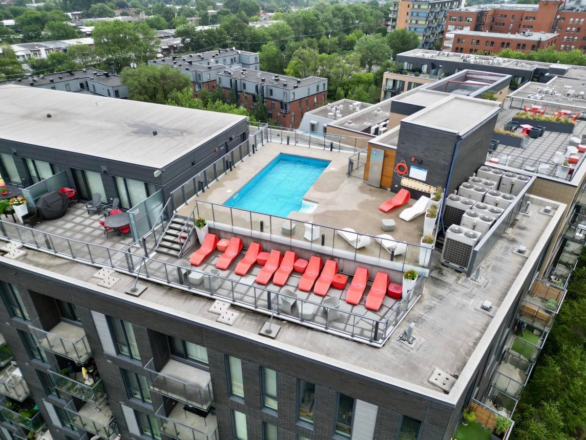 Vue aérienne du complexe et de son environnement