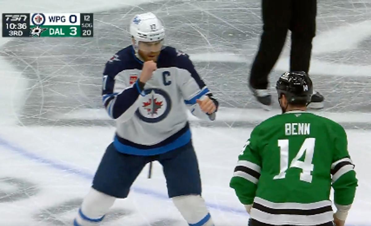 Adam Lowry and Jamie Benn