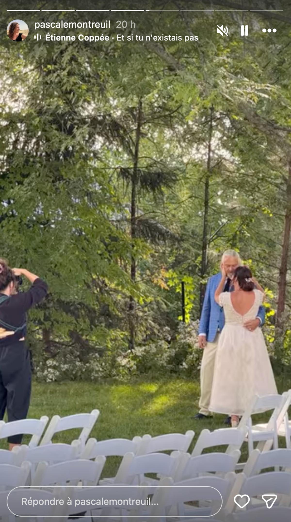 Pascale Montreuil partage les premières images de son mariage avec Normand D'Amour