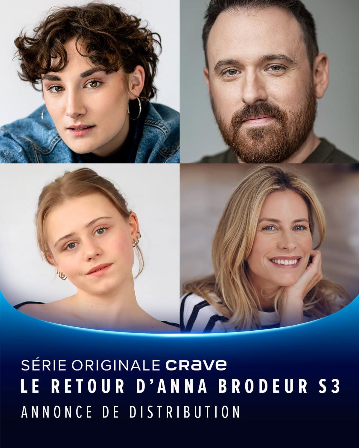 De nouveaux visages débarquent dans la 3e saison de Le retour d'Anna Brodeur / Fournie par Crave