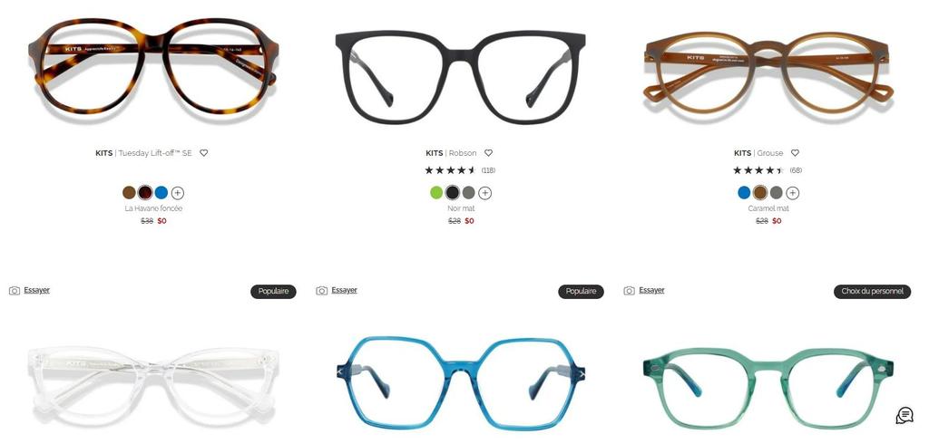 Kits lunettes gratuites