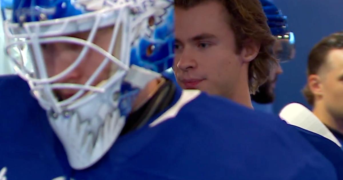 Sergei Bobrovsky and Gavin McKenna 