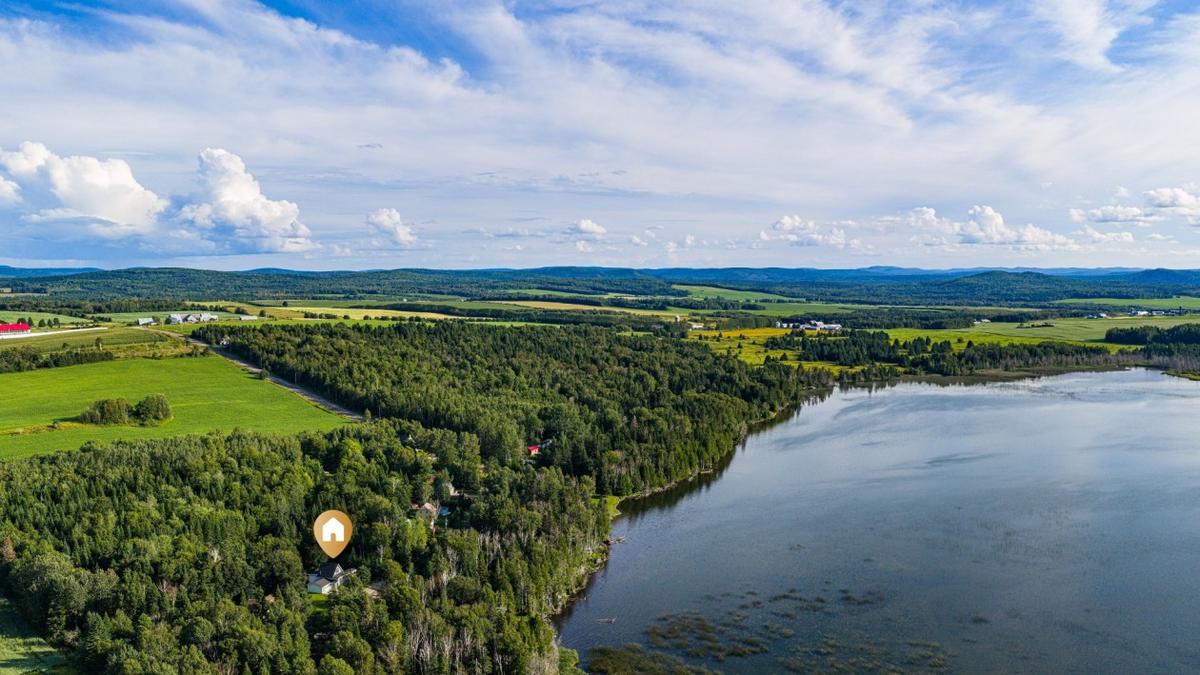 Paysage aérien du Bas-Saint-Laurent