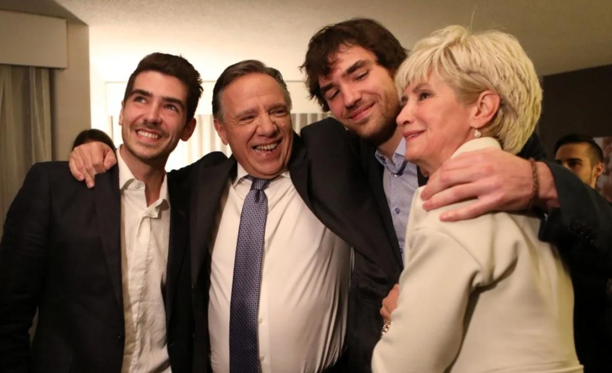 François Legault et sa famille