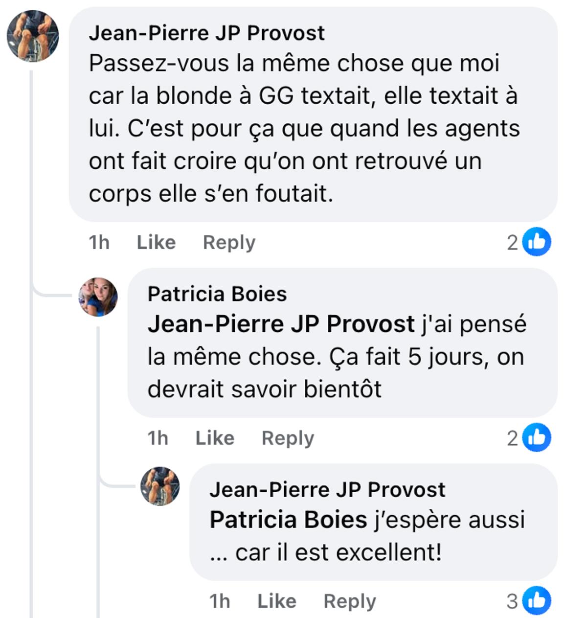 Commentaire concernant la disparition de Gabriel Goulet dans Antigang