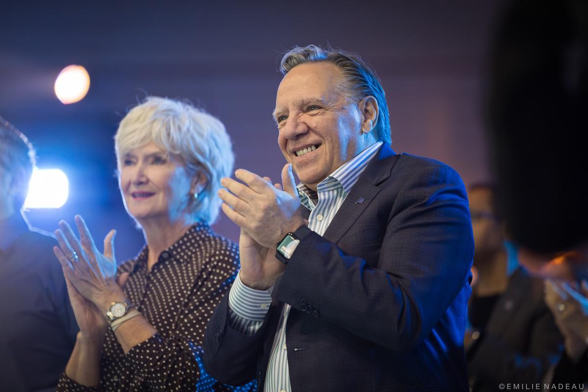 François Legault et Isabelle Brais