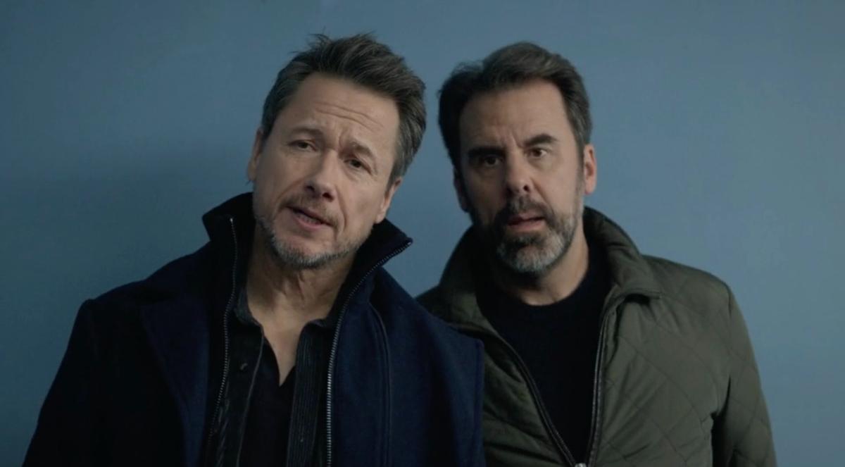 Stéphane Rousseau et Bruno Marcil dans STAT