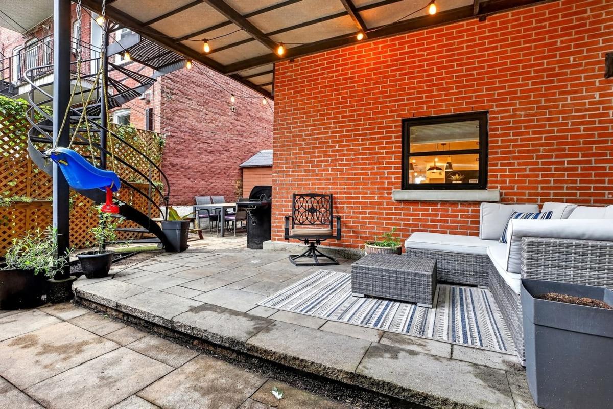 Espace de jardinage dans la cour