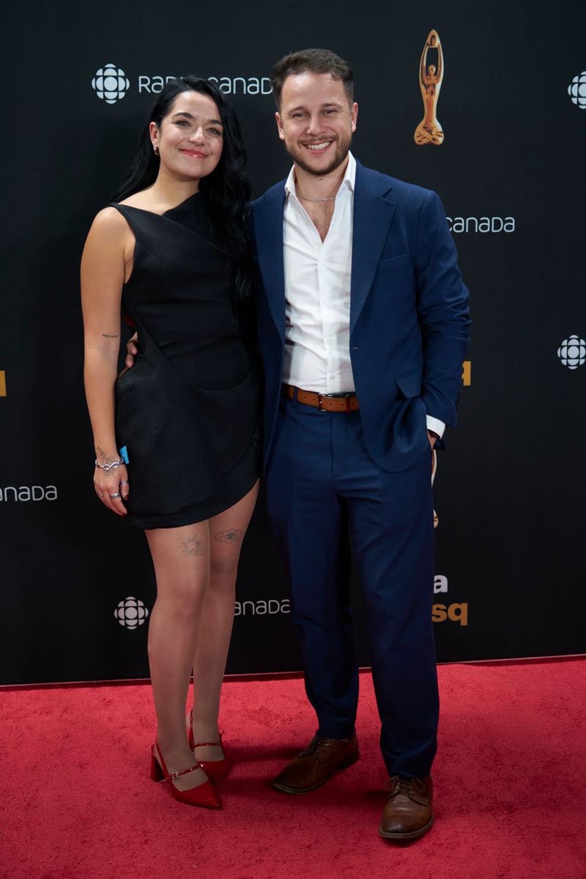 Katrine Sansregret et son nouvel amoureux sur le tapis rouge de l'ADISQ