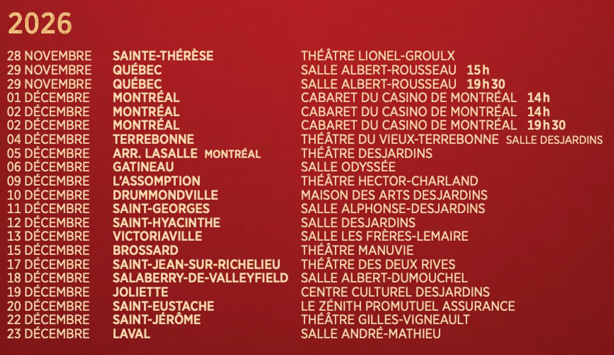 Spectacle de «Noel une tradition en chanson»