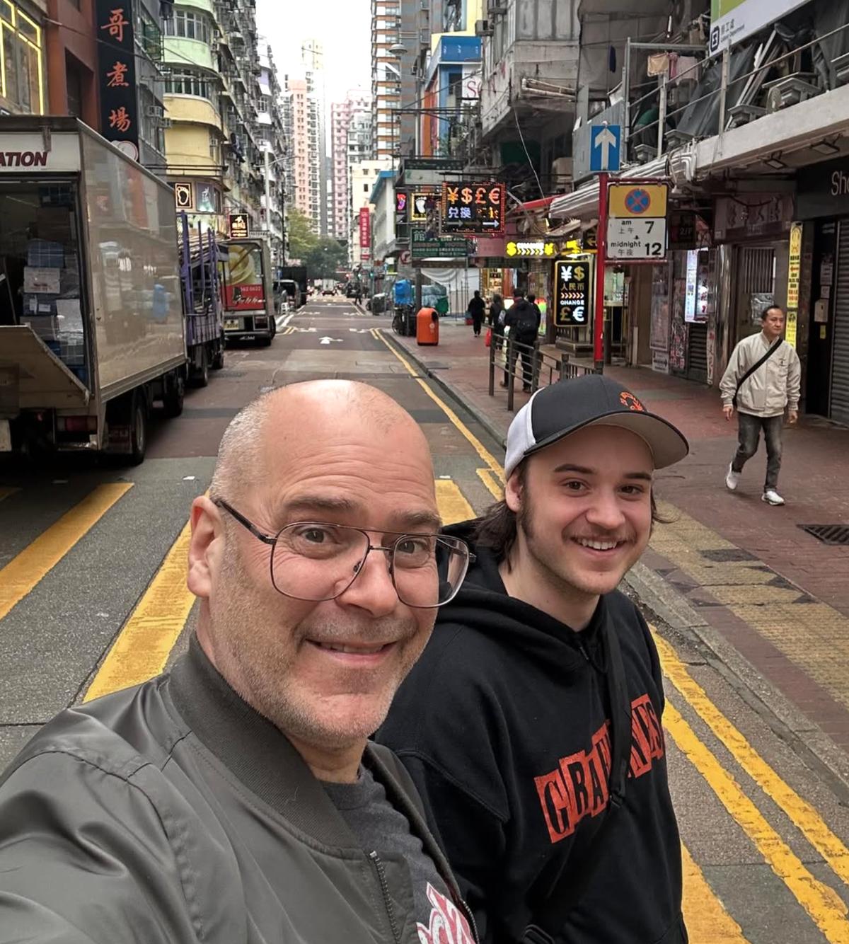 Daniel Grenier et son fils