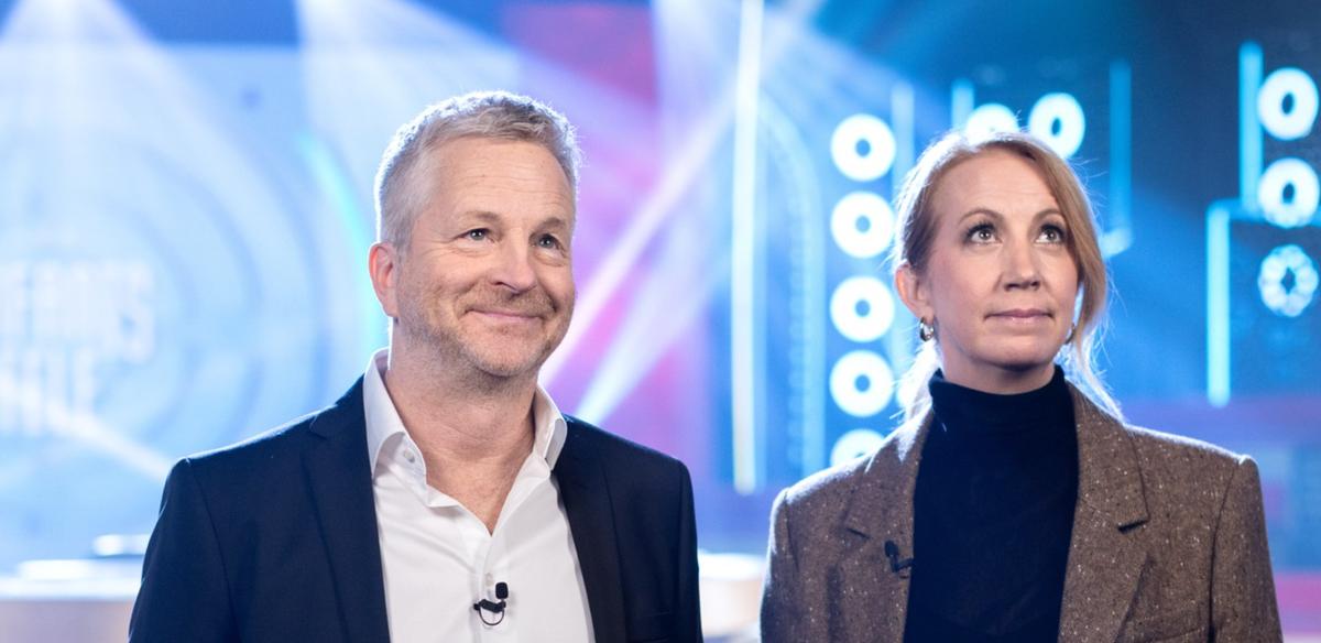André Robitaille et Mélanie Maynard à Les enfants de la télé