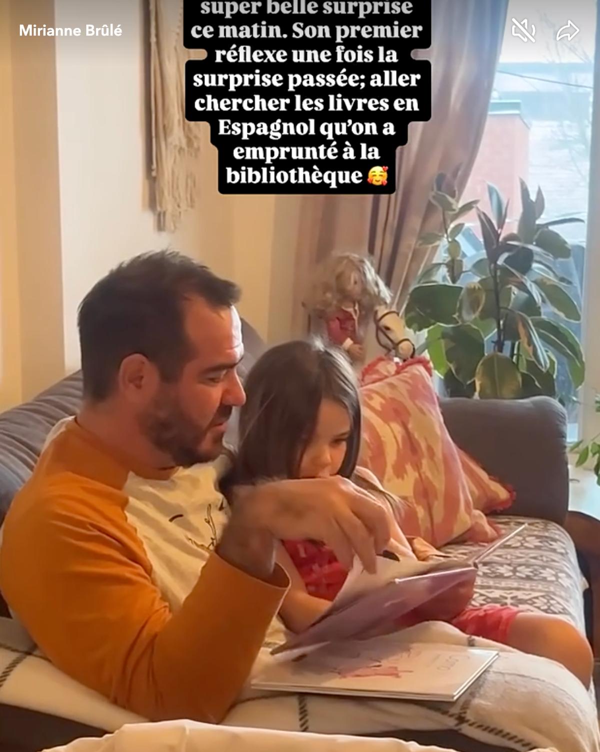 Ex de Mirianne Brûlé avec leur fille