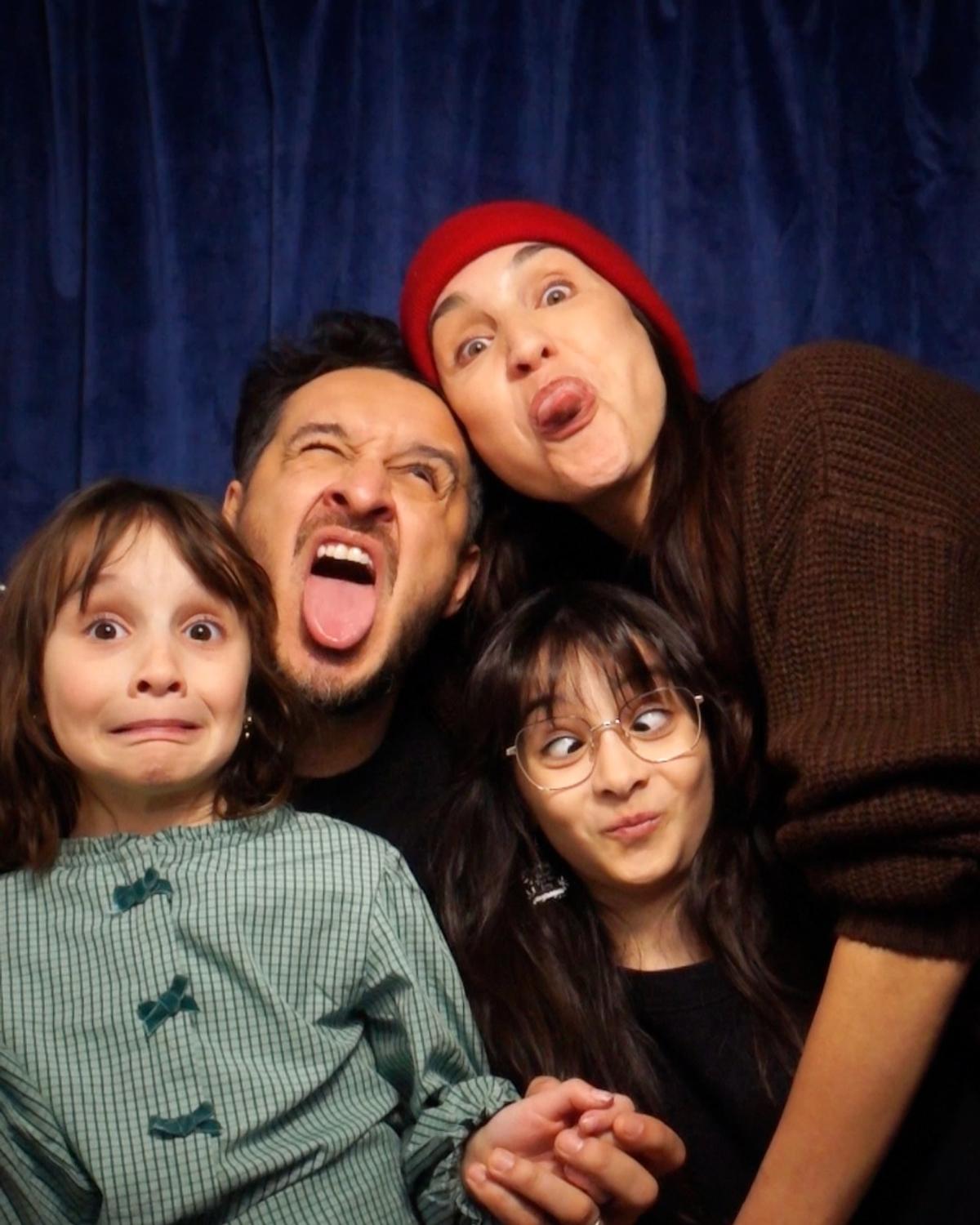 Sébastien Diaz, Bianca Gervais et leurs deux filles