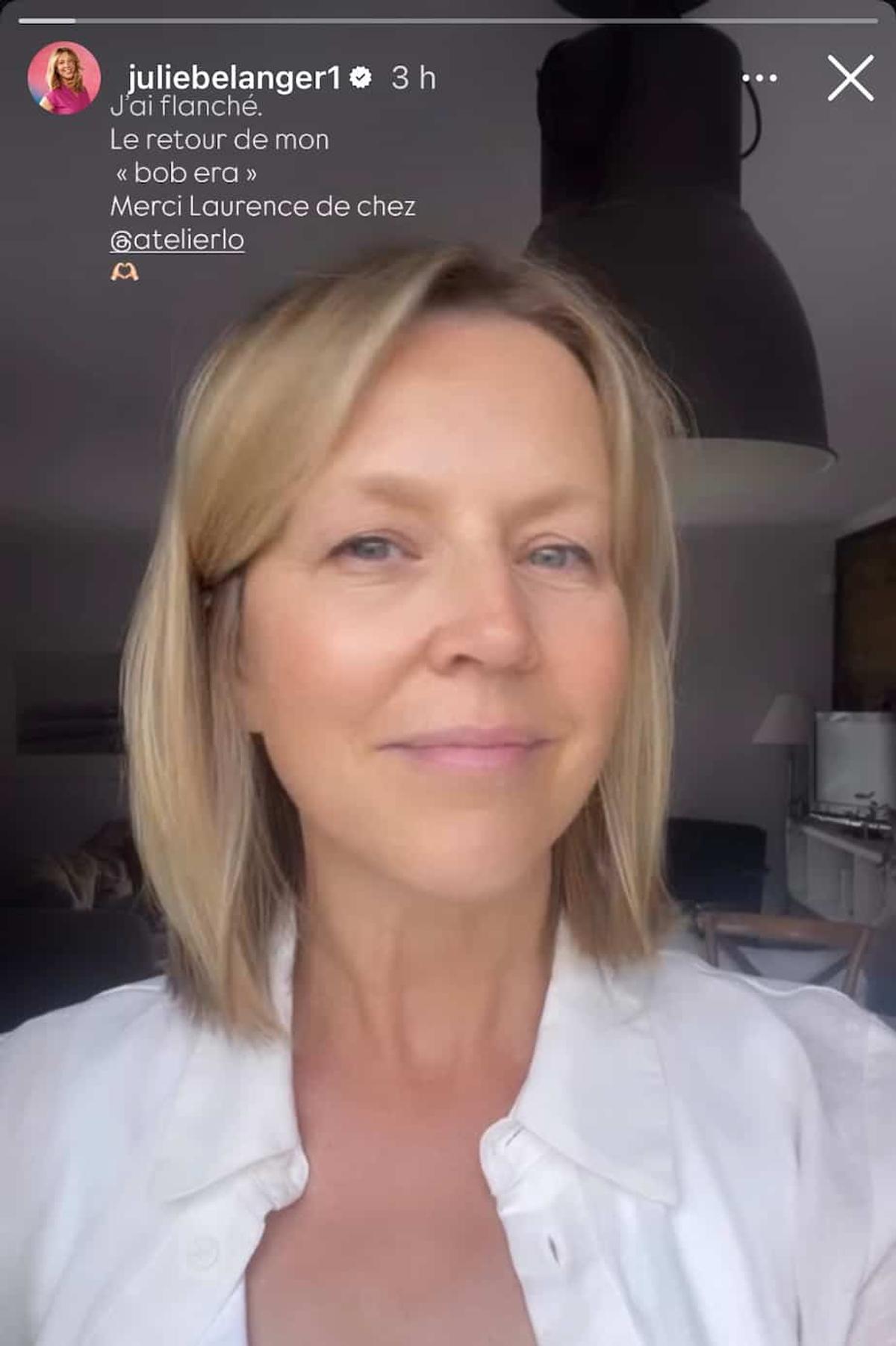 Changement de look pour Julie Bélanger
