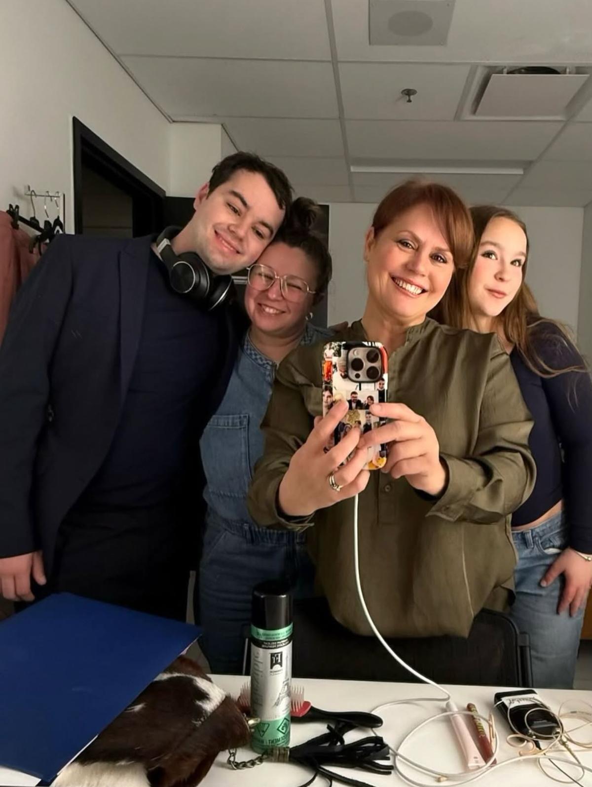 Benjamin Gratton avec sa mère