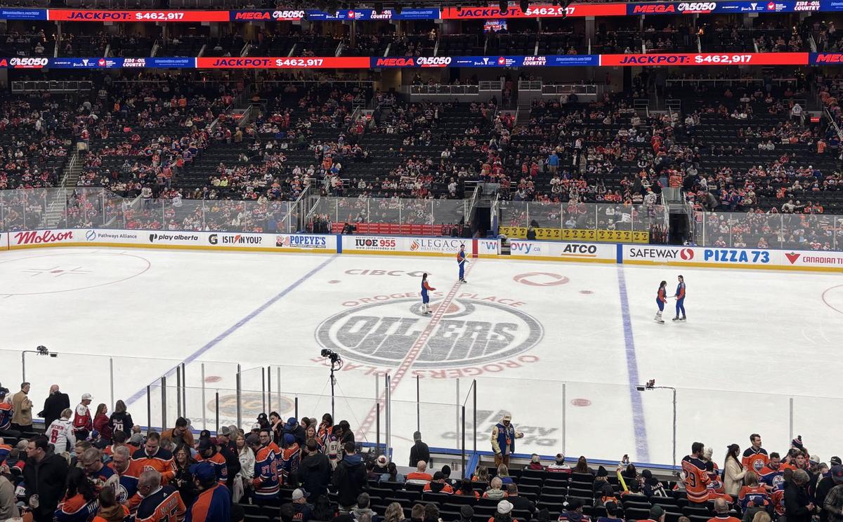 Oilers' ice. 