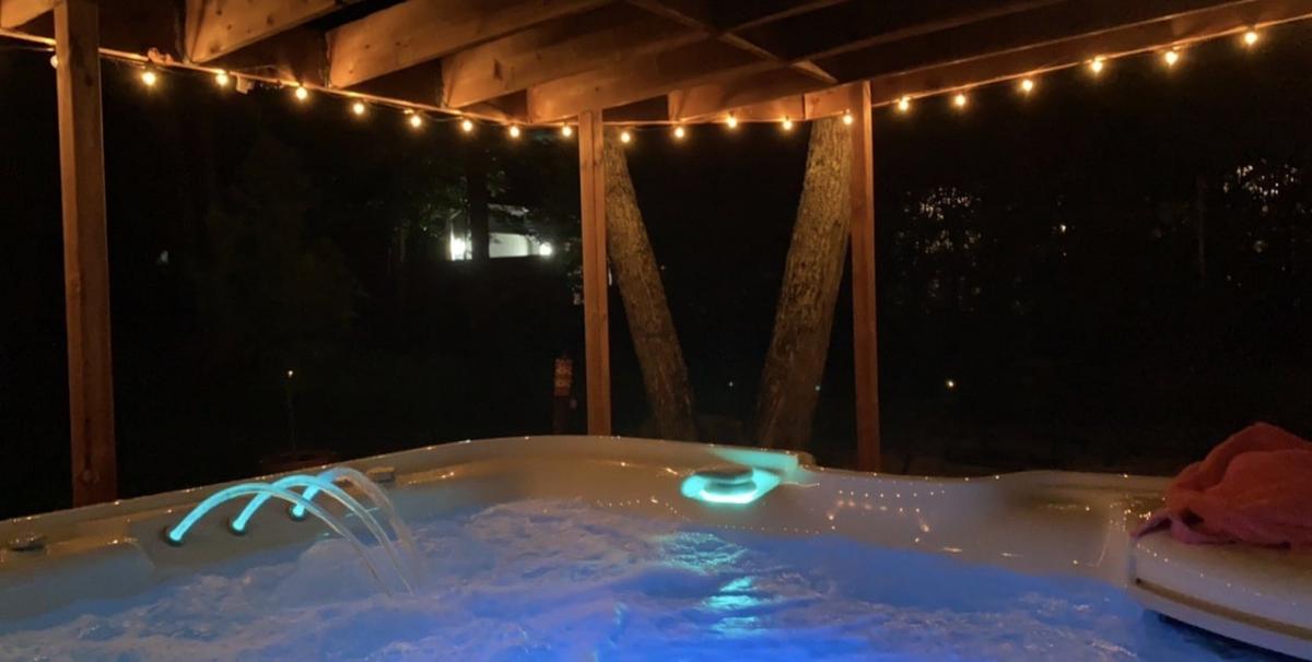 Ambiance spa en soirée