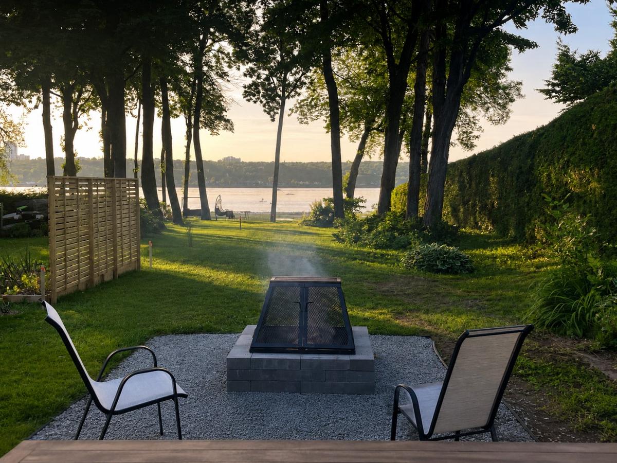 Vue panoramique sur le fleuve Saint-Laurent