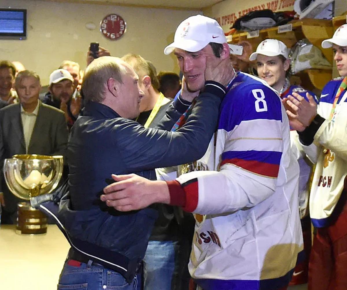 Alexander Ovechkin and Vladimir Putin