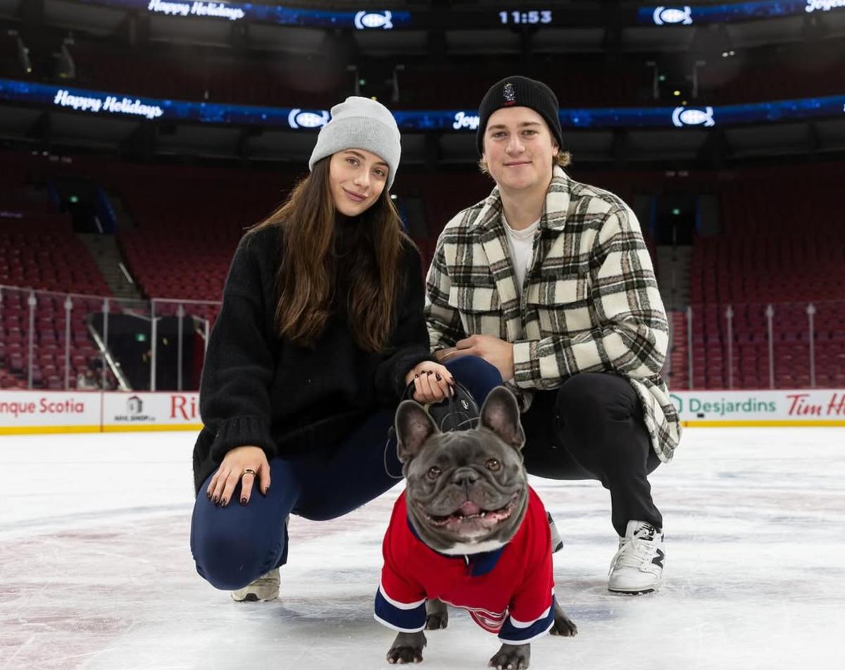 Samuel Montembeault et sa fenme