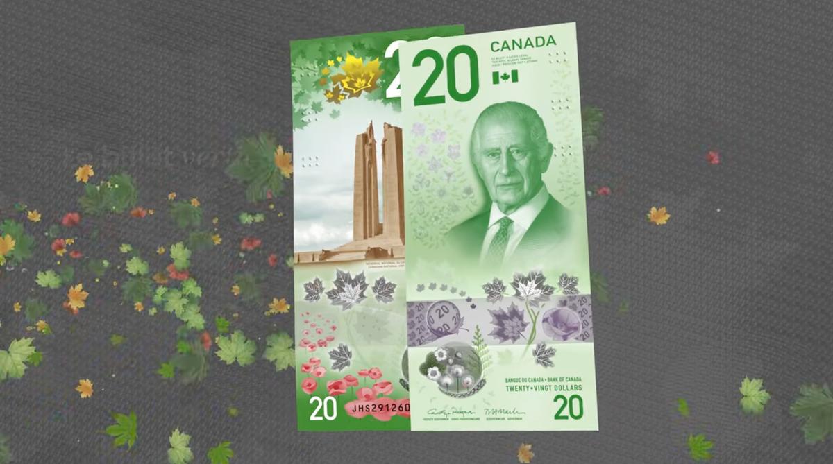 La Banque du Canada présente les nouveaux 20$ à l'effigie du Roi Charles