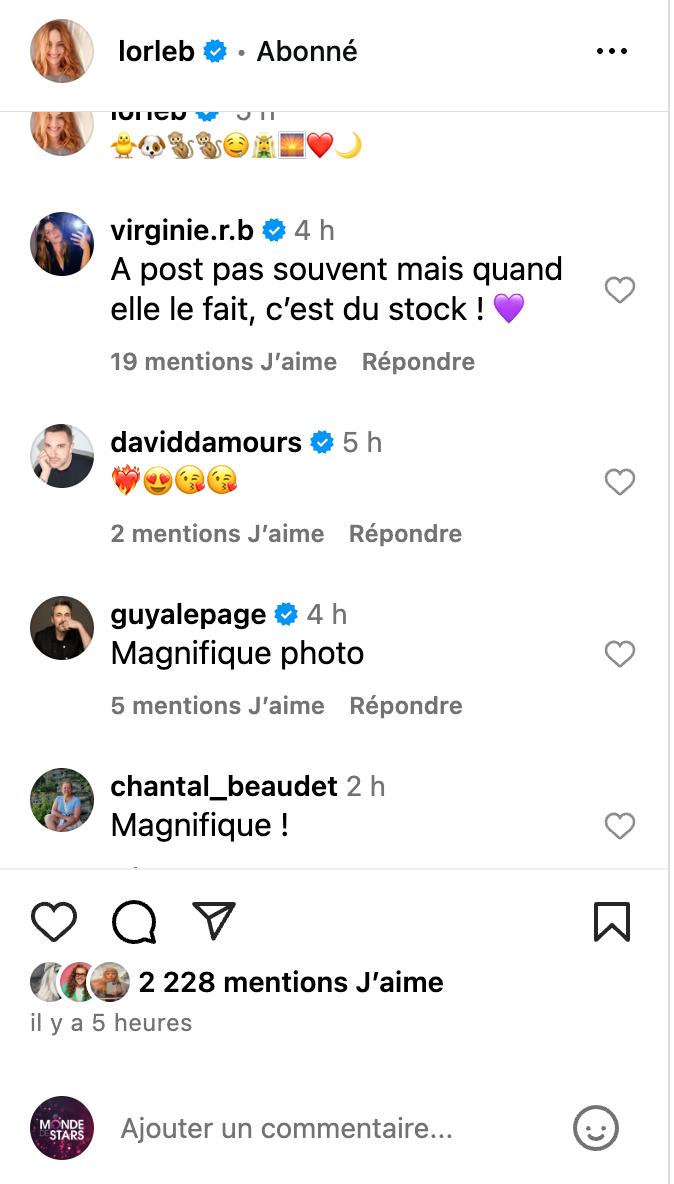 Commentaires sur la publication de Laurence Leboeuf