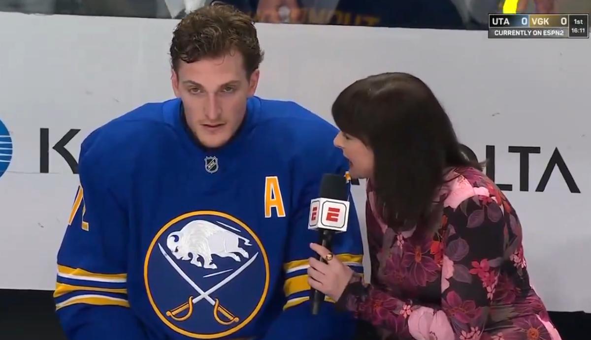 Leah Hextall-Tage Thompson-Post-Game