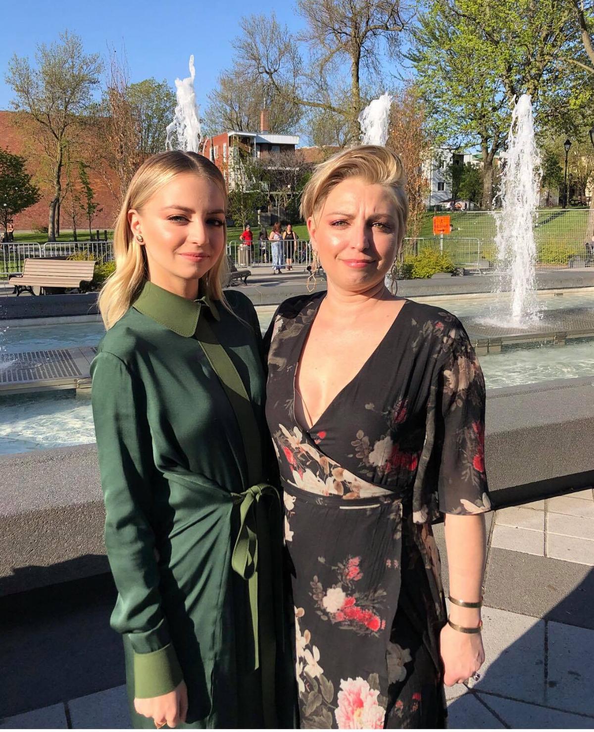 Ludivine Reding et sa mère Geneviève Dubé