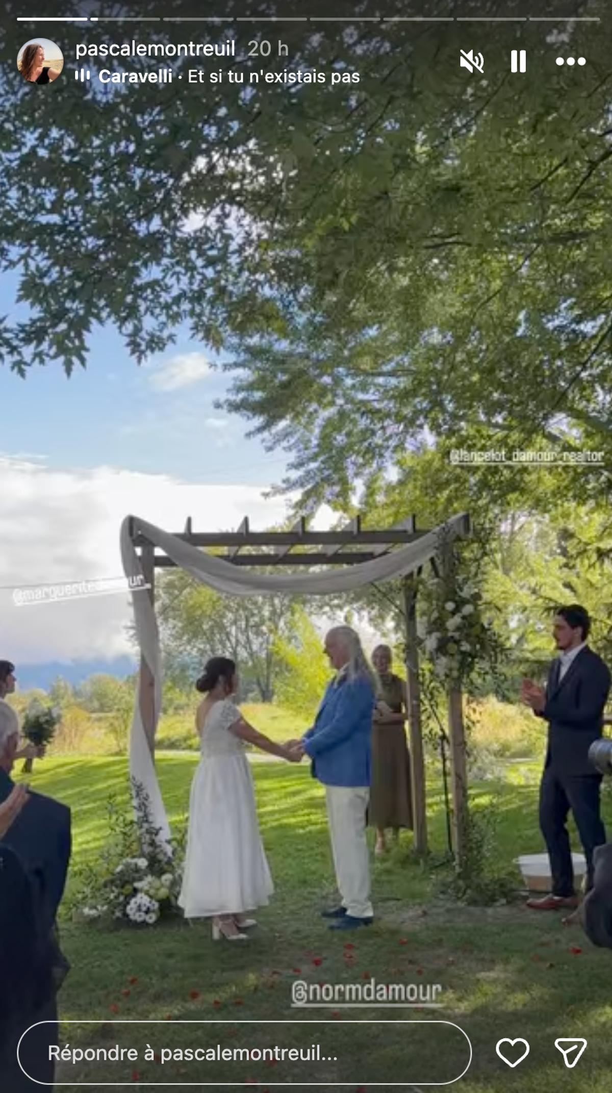 Pascale Montreuil partage les premières images de son mariage avec Normand D'Amour