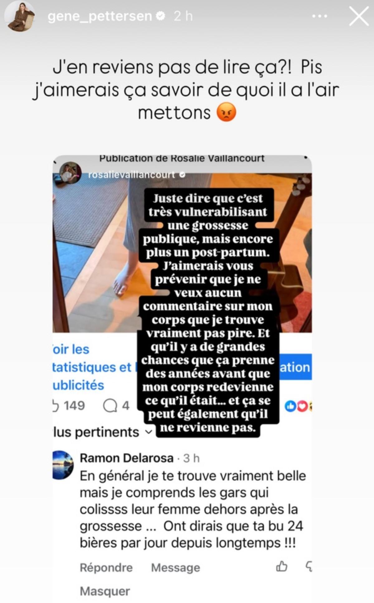 Vague d'appuis pour Rosalie Vaillancourt après un commentaire troublant