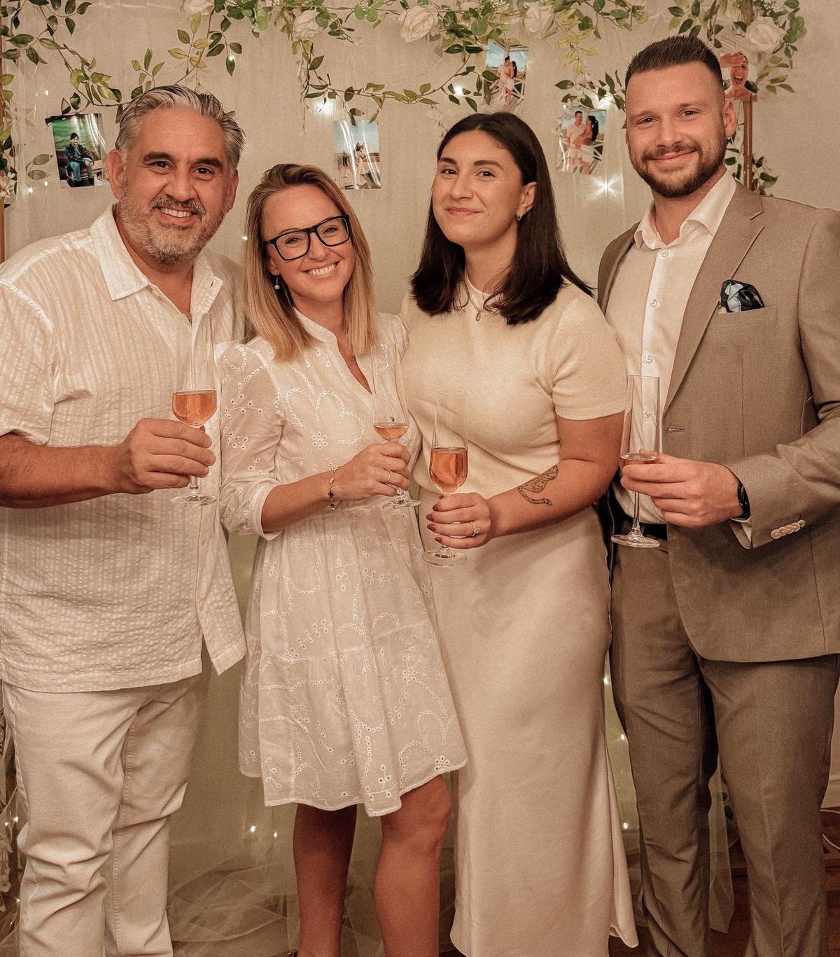 Marc Hervieux avec sa famille