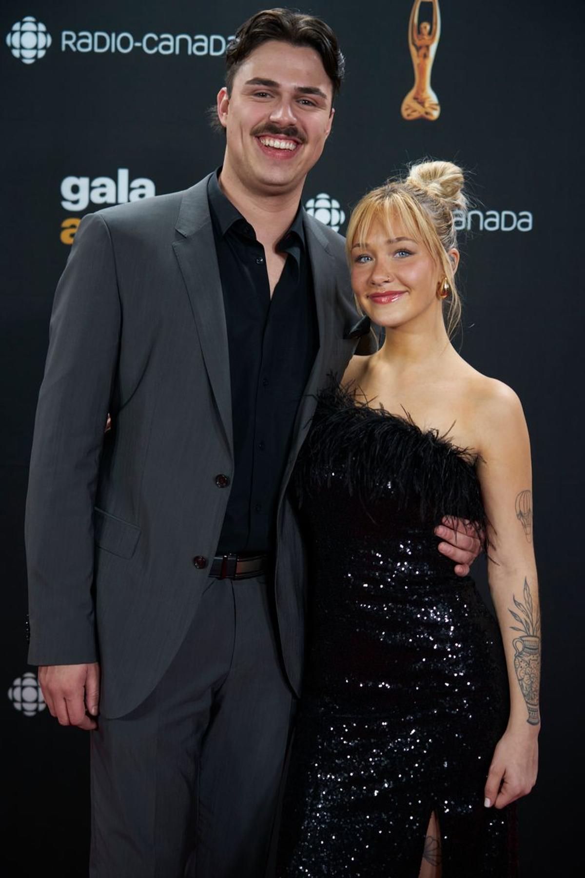 Joel Vogt et Romie Lacasse sur le Tapis Rouge du Gala de l'ADISQ