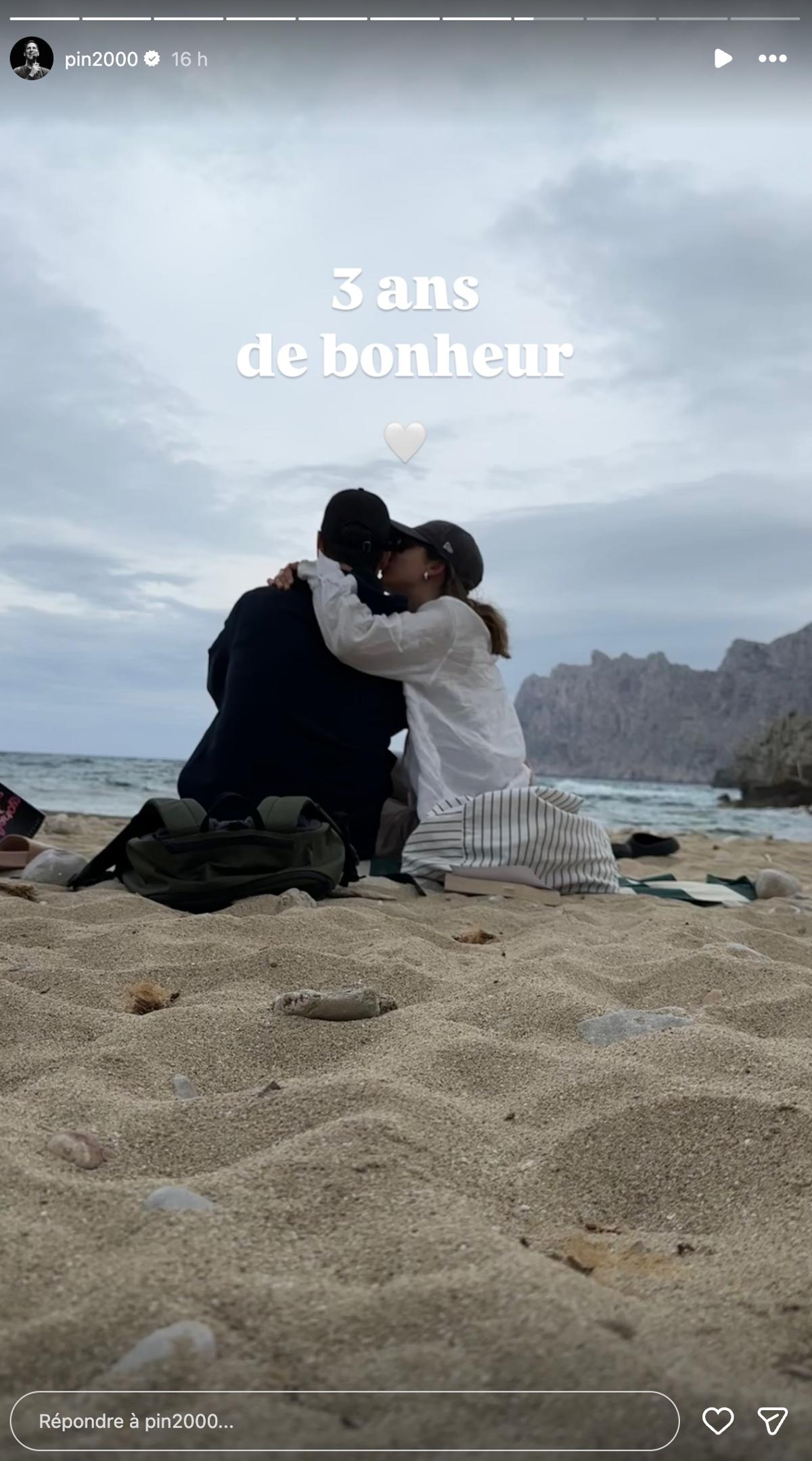Guillaume Pineault souligne ses 3 ans d'amour avec Mélissa Tavares