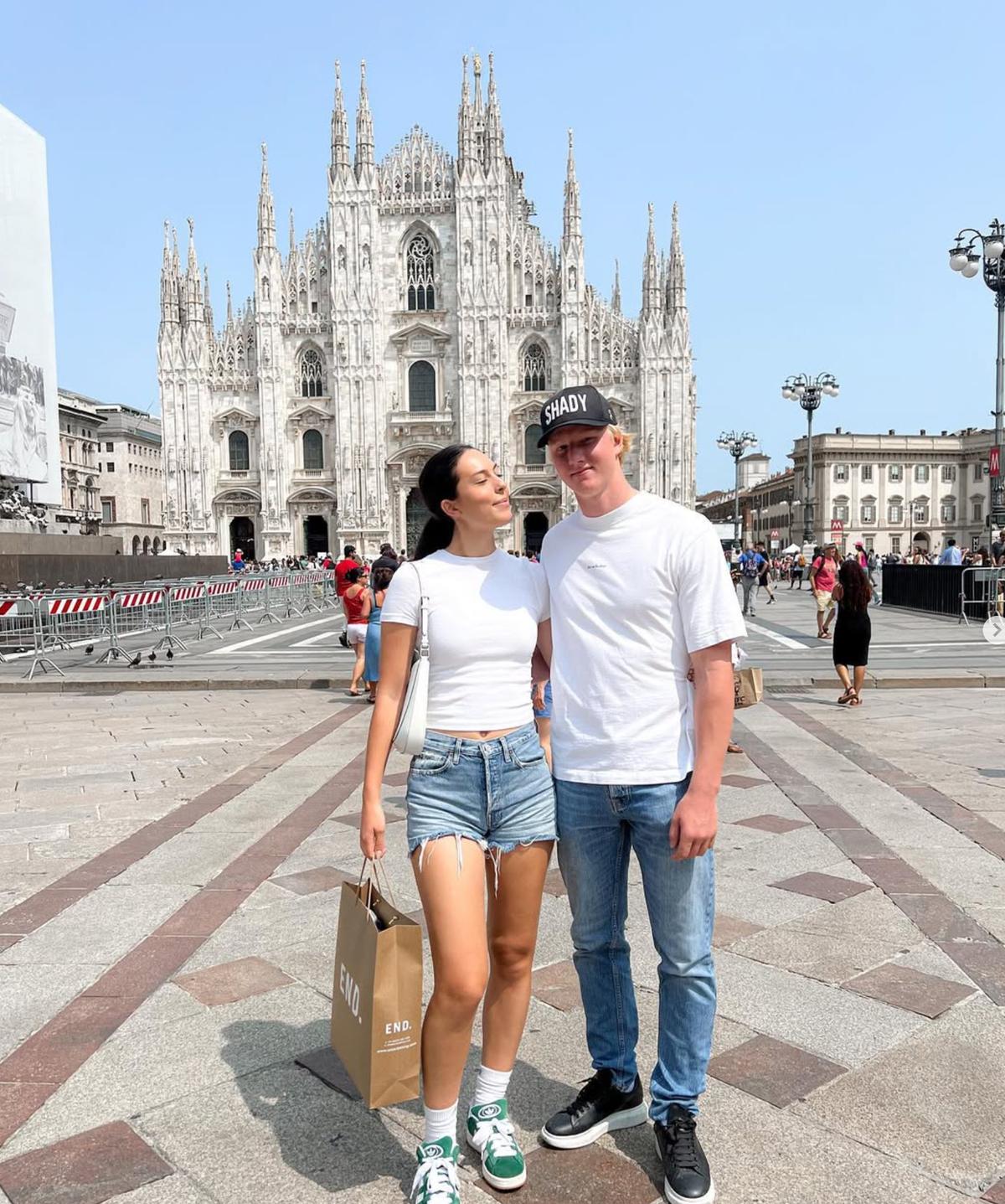Rasmus Dahlin et sa fiancée Carolina Matovac