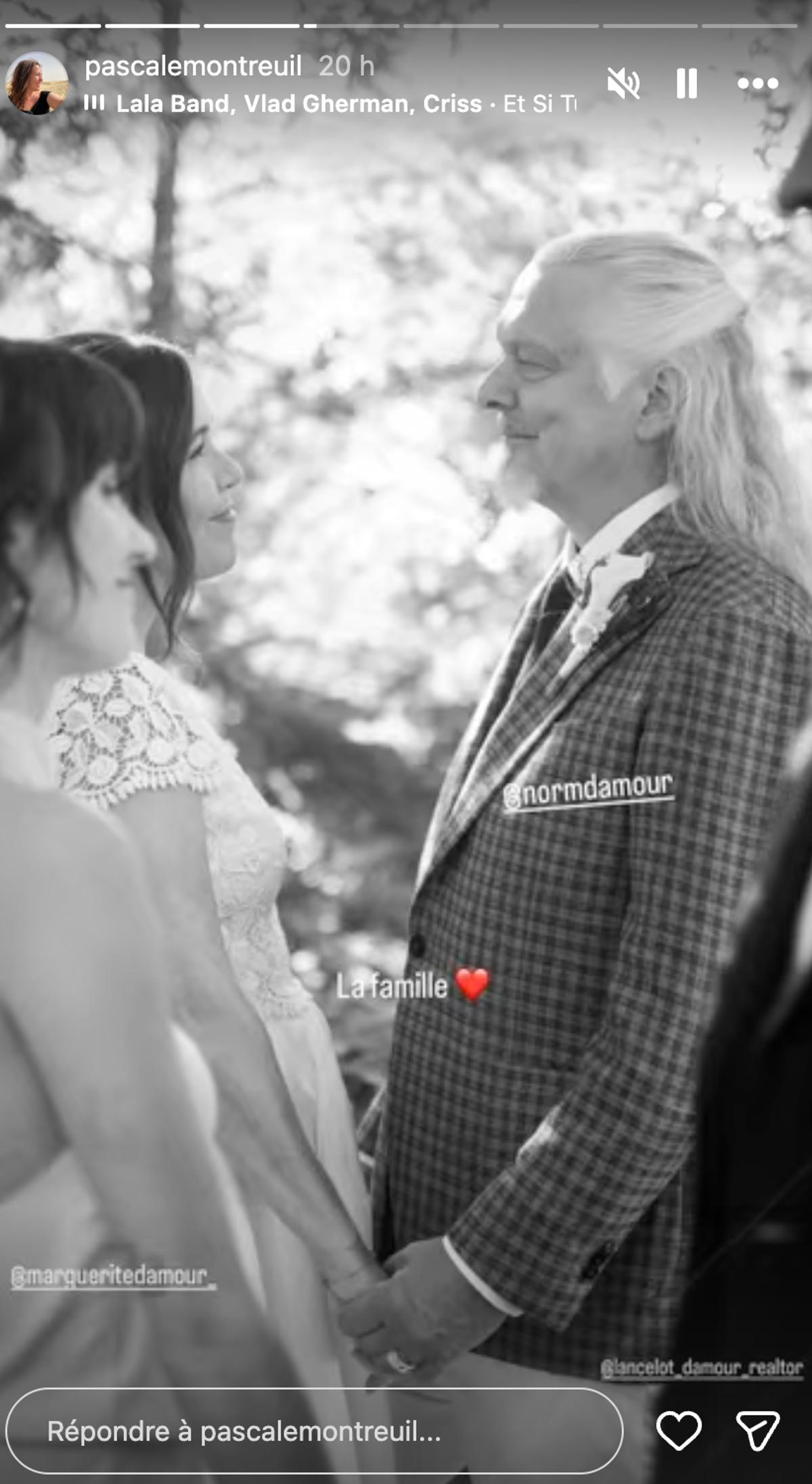 Pascale Montreuil partage les premières images de son mariage avec Normand D'Amour