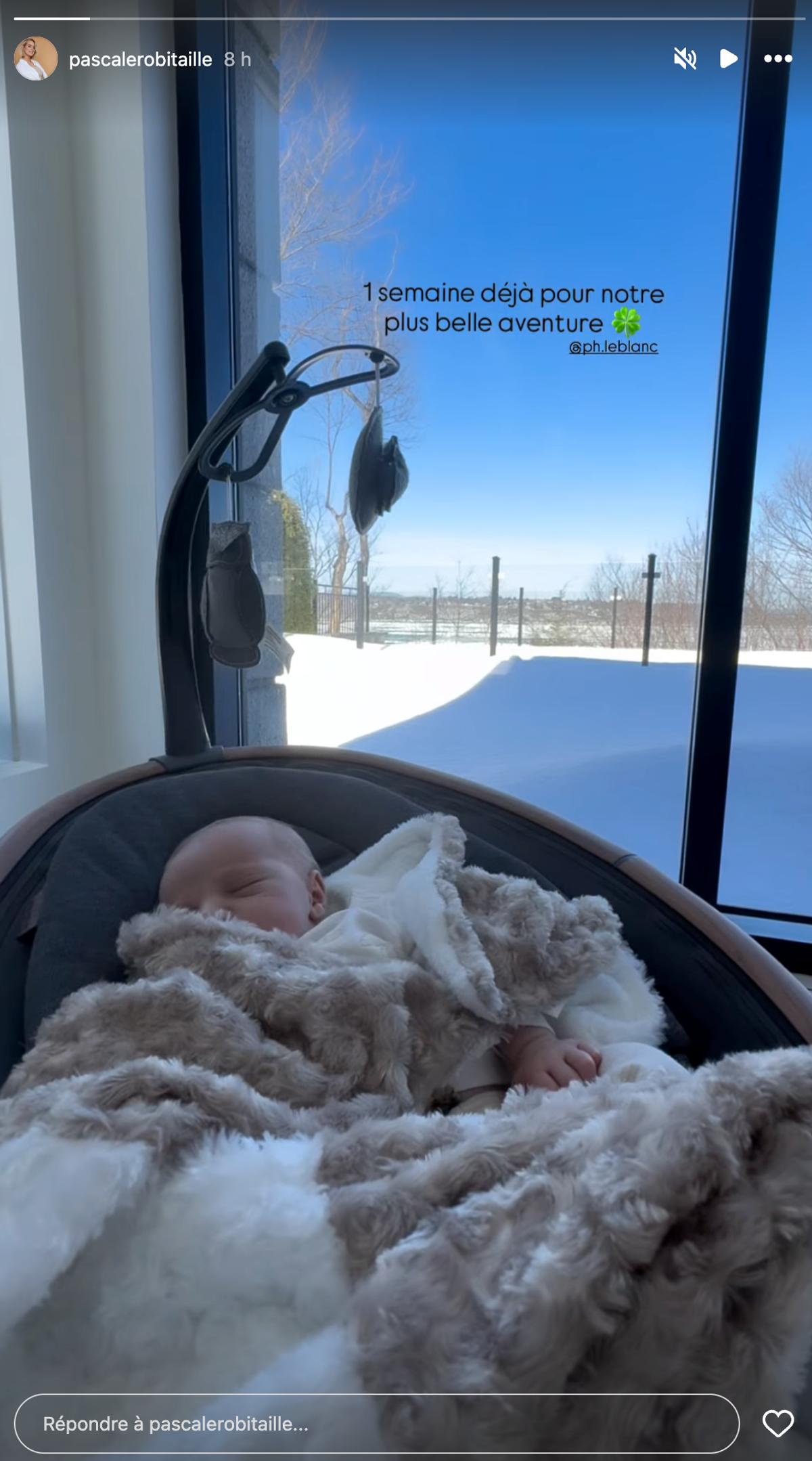 Pascale Robitaille partage un premier cliché de son bébé