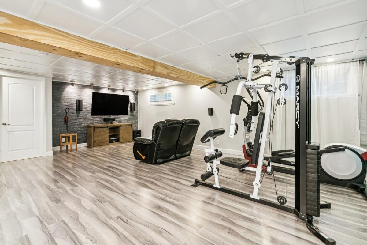 Salle familiale au sous-sol
