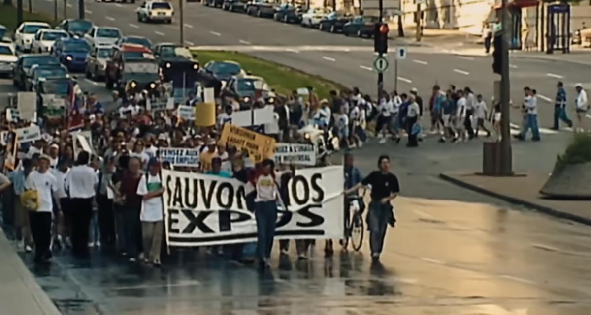 Marche pour sauver les Expos de Montréal