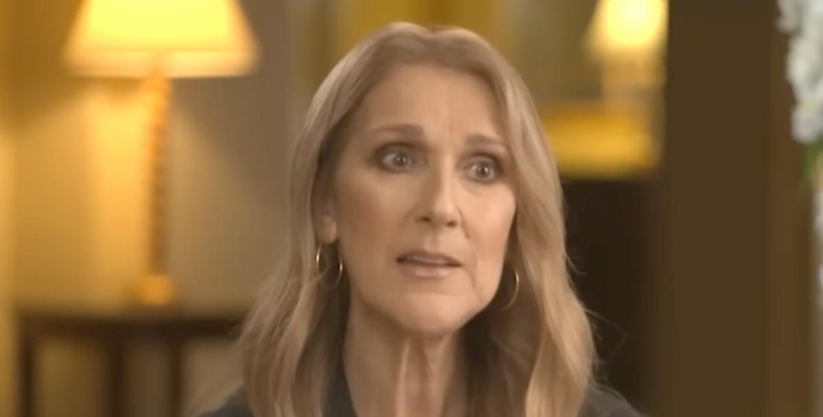Céline Dion lors d'une entrevue avec TFI