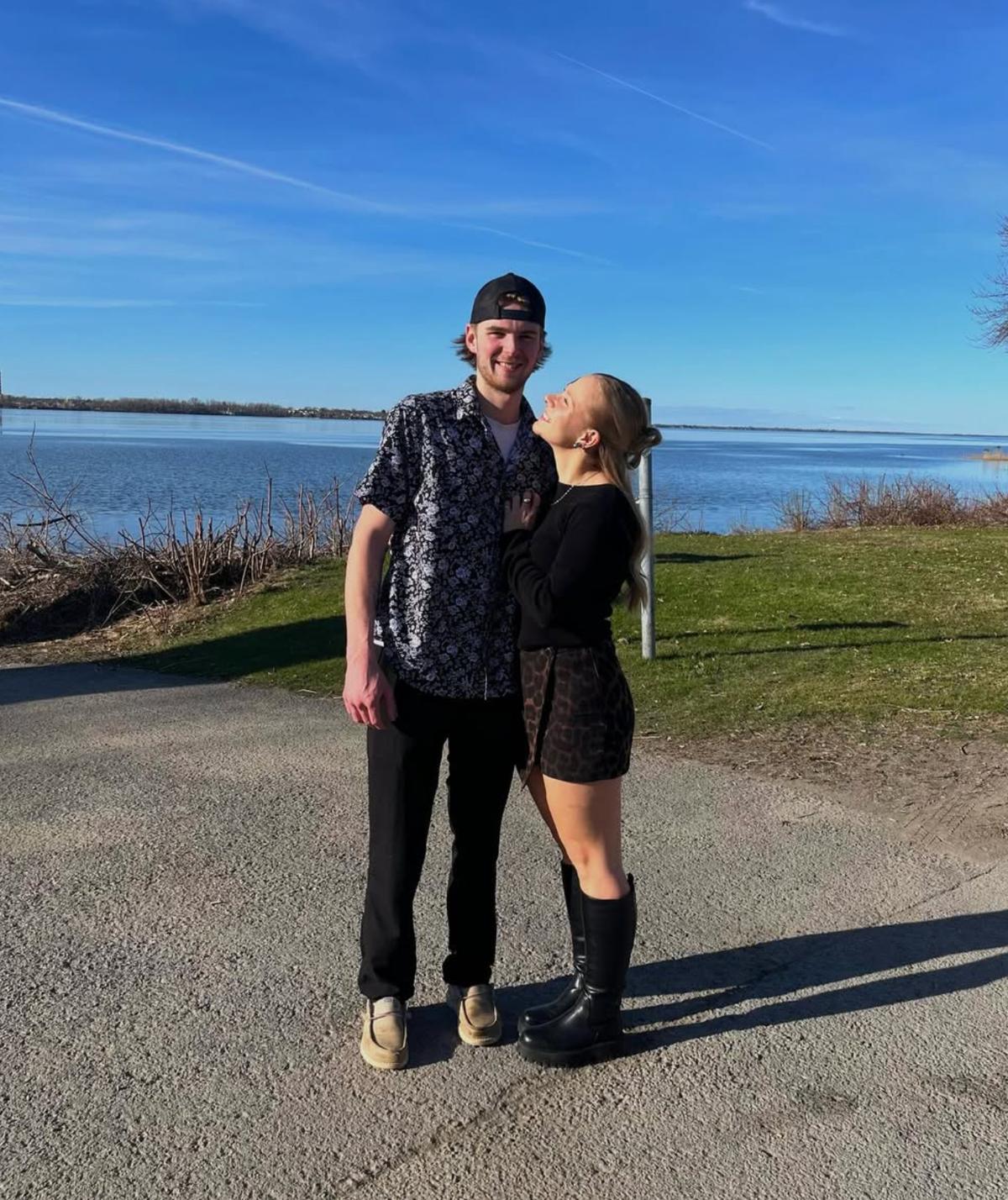 Coralie avec son nouveau chum