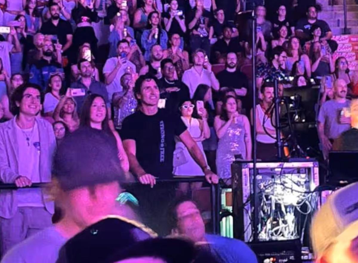 Justin Trudeau au spectacle de Katy Perry
