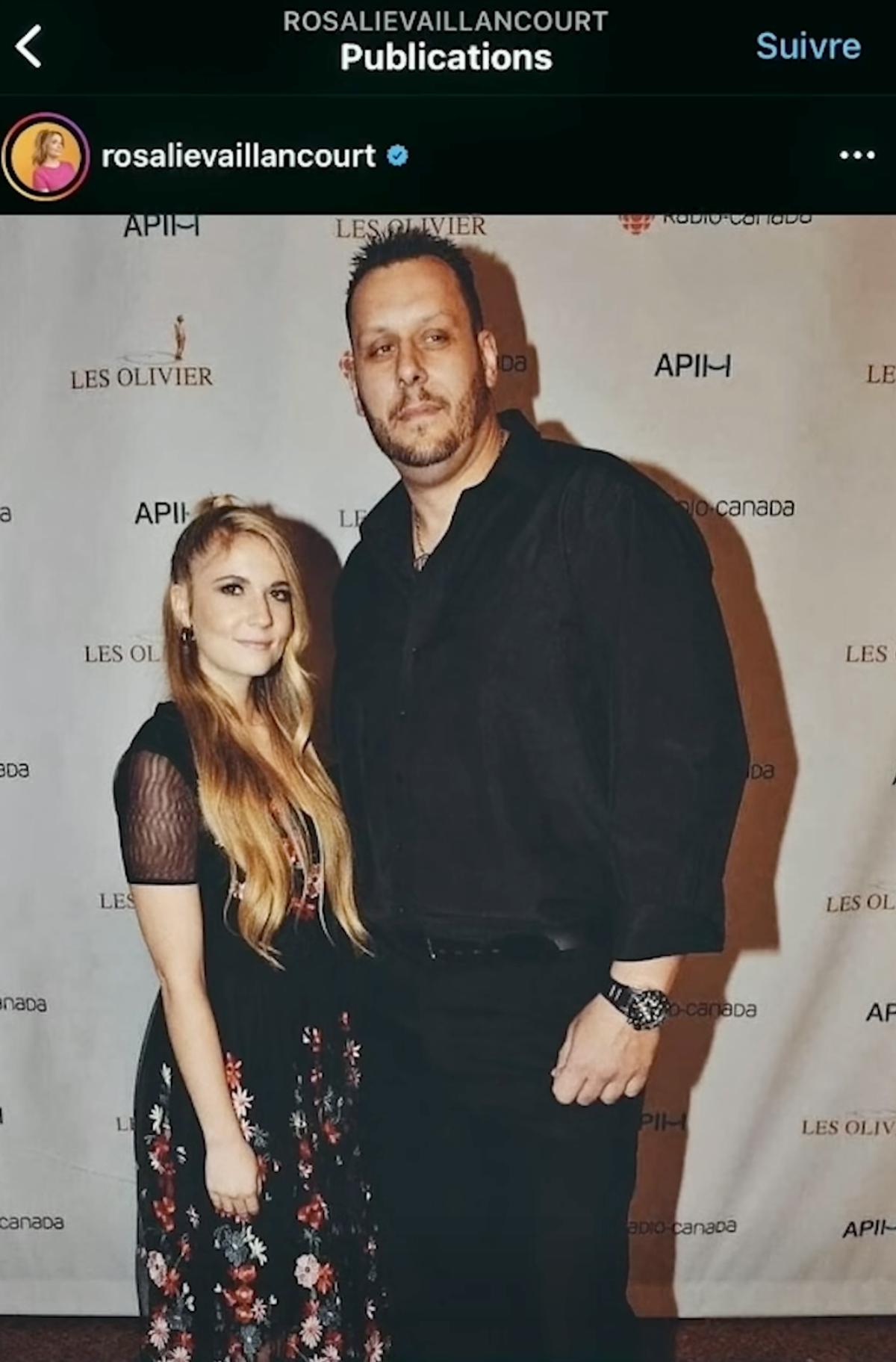 Rosalie Vaillancourt et un lutteur